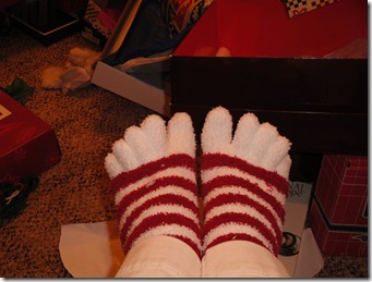 7.  Toe socks