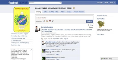 Grup Facebook SMAN Pintar Kuantan Singingi