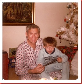 michael and dad christmas1980