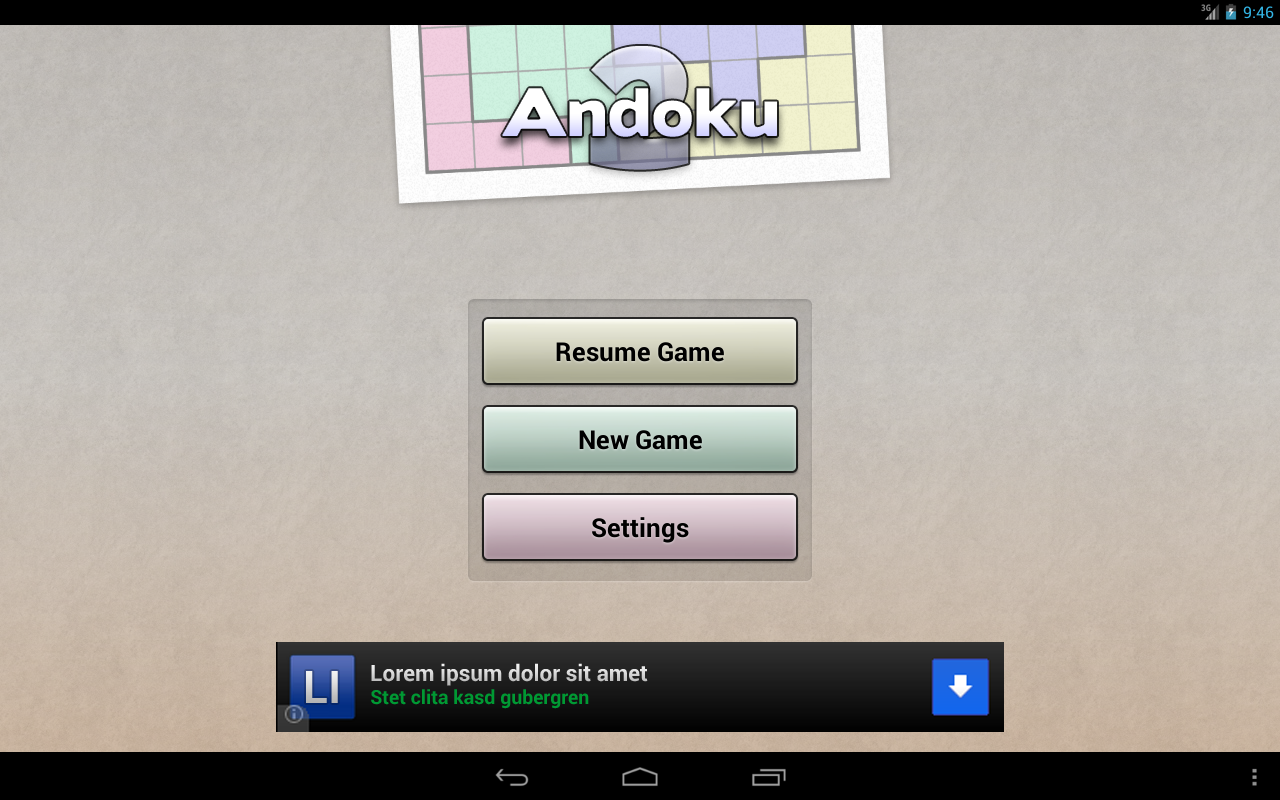 Andoku Sudoku 2 Android