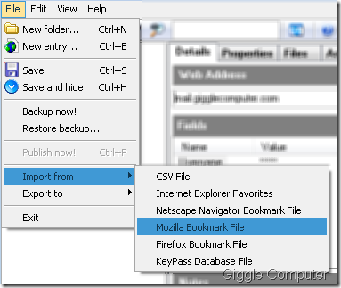 KeyPass - Import and Export