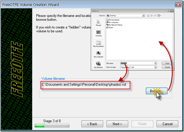 FreeOTFE - New Step 3
