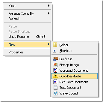 QuickDesktopNote - New