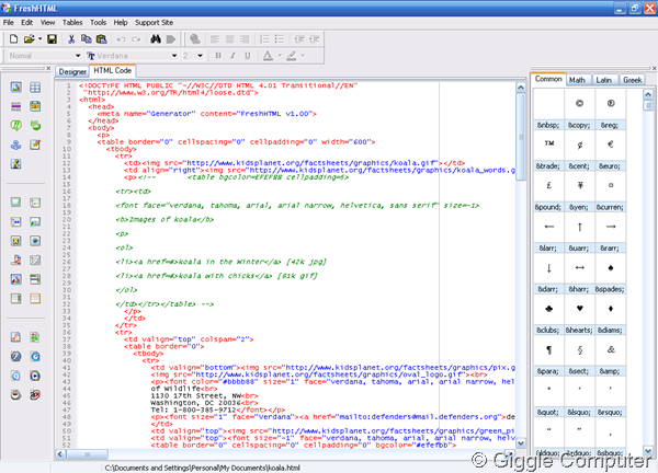 Fresh HTML - HTML Code