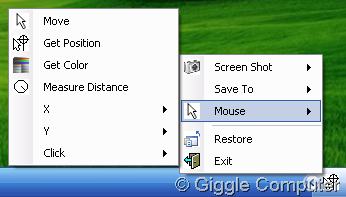Mouse System Tray Menu