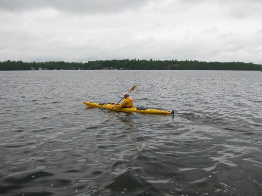 Jim kayaking