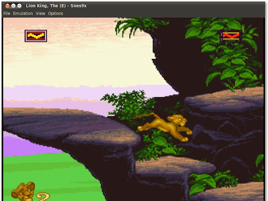 Main game jadul (SNES) The Lion King di Ubuntu