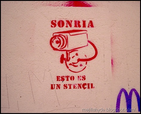 Sonría II, Graffiti, Stencil, Buenos Aires