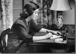 woman at desk