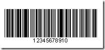Code 39 barcode generated by StyleVision