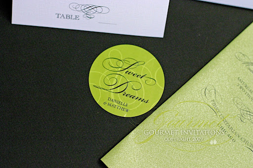 Danielle 39s Vintage Lime Green and Black Wedding