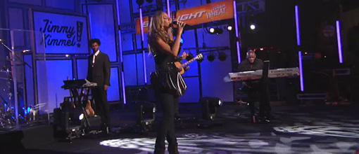 Leona Lewis performs 'Happy' and 'Outta my head' @ Jimmy Kimmel live