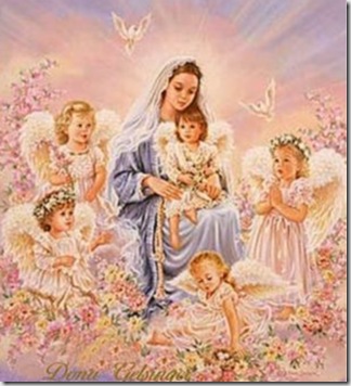 La Bella María con los angelitos