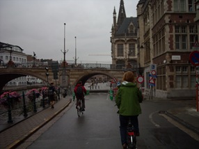 Sieska pedaleando en Gante