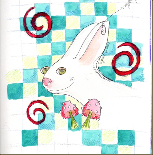 white rabbit lark