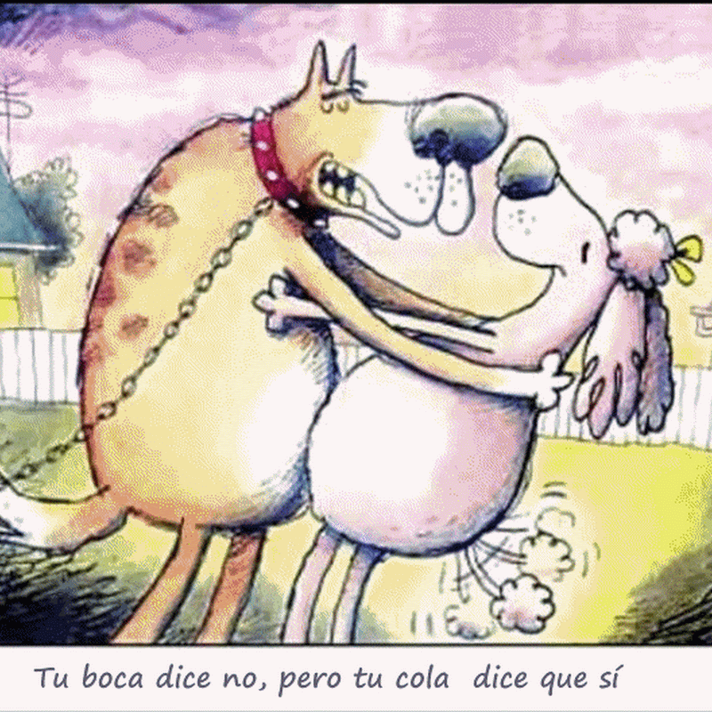 humor gráfico: Que la cola nunca te delate…