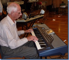 John Perkin then played his Korg Pa800 keyboard
