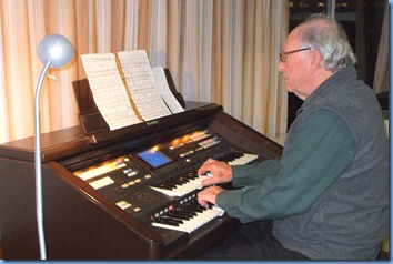 Past President, George Watt, played some lively music on the GA3 and again made good use of the rhythm box.