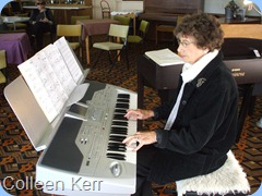 Club Secretary, Colleen Kerr, playing her own arrangement of "Ruby" on the Korg Pa1X