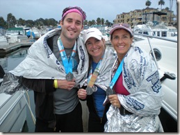 fun with friends after Long Beach marathon