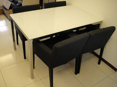 [Home] 新居家具進場之二：餐桌椅/書櫃/櫥櫃…外加熱水器！ - 阿祥的網路筆記本