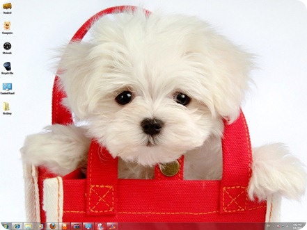 cute puppies wallpapers. Cute Puppies Windows 7 Theme