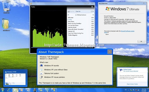 desktop themes for windows xp. Windows XP Windows 7 Theme