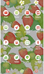 Free Download Strawberries & Flowers Theme APK for PC