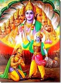 Lord Krishna's universal form