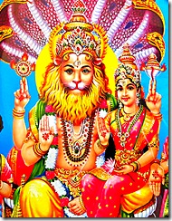 Narasimha Deva with Goddess Lakshmi