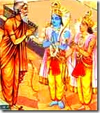 Rama and Lakshmana with Bharadvaja