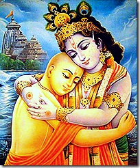 Lord Chaitanya with Krishna