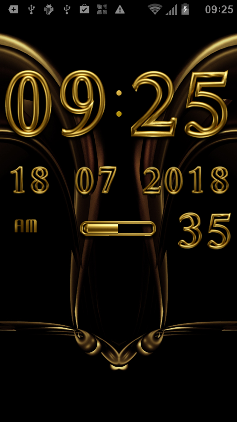 TRILUS Digital Clock Widget Screen 2