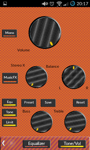 【免費個人化App】Poweramp Skin Orange Carbon-APP點子