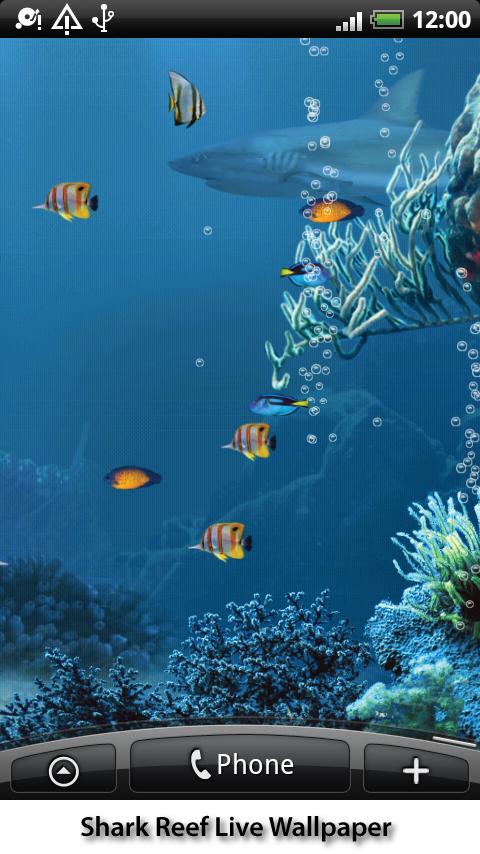 Android application Shark Reef Live Wallpaper screenshort