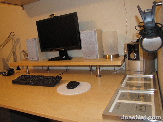 computer desk setup