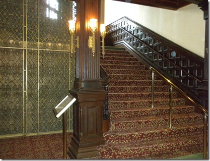 The Del main staircase and elevator