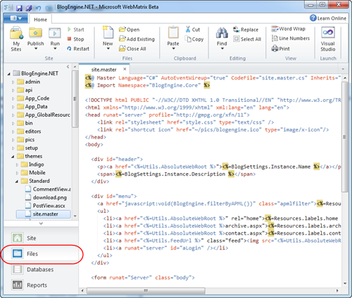 Microsoft launches free web development tool WebMatrix [Screenshots ...