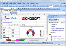 Kingsoft Spreadsheets 2010