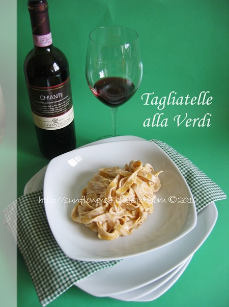 Tagliatelle alla Verdi Cop