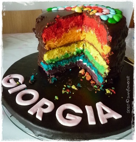 Torta rainbow 1