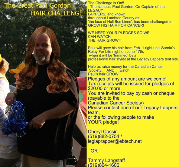 Paul Gordon Hair Challenge 2011