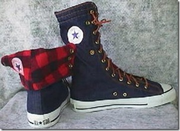 Converse Chuck Taylor All Star NEEHI Denim and Plaid Sneakers