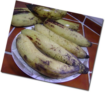 Platano maduro, sweet plantains