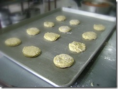 scone on baking tray