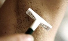 razor shaving armpit