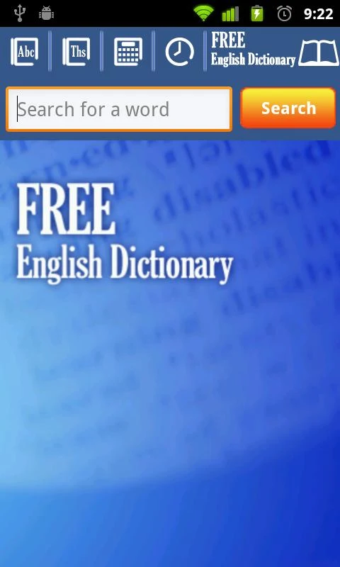 Free English Dictionary - screenshot