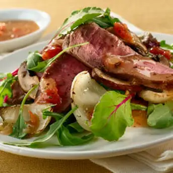 Best Steak Salad with Creamy Balsamic Vinaigrette - The Endless Meal®
