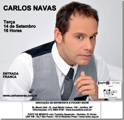 CARLOS NAVAS - Papo de Músico - 14-9-2010