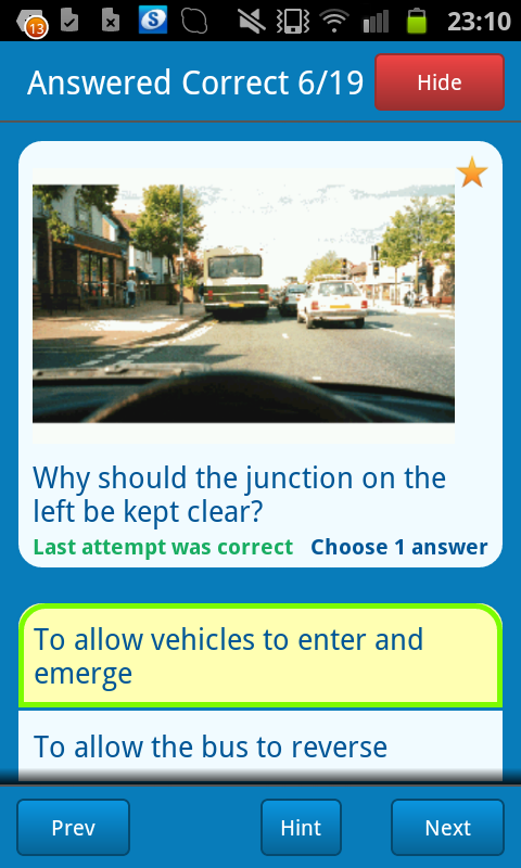 Theory Test +Hazard Perception - screenshot